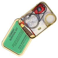 BCB International Combat Survival Kit | Over 17 Items, Water Resistant Tin, BUS015