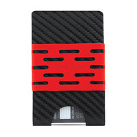 Clip & Carry Slydex Kydex EDC Wallet - Carbon Fiber/ Red CLP078
