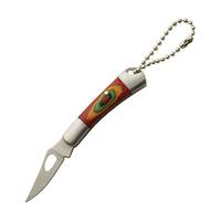 Keychain Folding Pocket Knife | Multi Colour Wood Handles