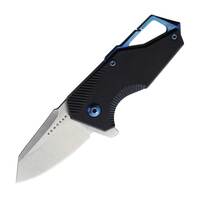 Komoran 033 Framelock Flipper Folding Pocket Knife | Black G10 Handle