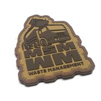 MSM Waste Management PVC Morale Patch - Desert