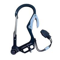 Outdoor Element Fire Escape Carabiner EDC Tool Black ODEFEBK