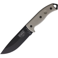 Esee 5 Fixed Blade Knife | Black, 11" Overall, 1095 Carbon Steel, RC5PBK