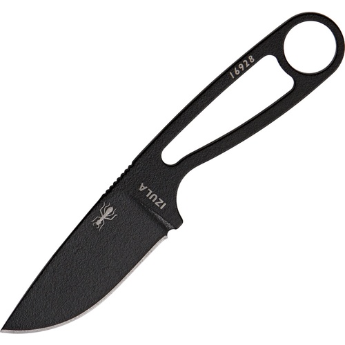ESEE Izula Survival Knife with Kit | Black, 6.25" Overall, 1095 Carbon Steel, RCIBK