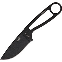 ESEE Izula Survival Knife with Kit | Black, 6.25" Overall, 1095 Carbon Steel, RCIBK