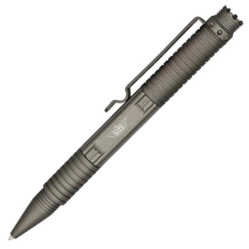 Uzi DNA Catcher Crown Tactical Pen | 6.25" Overall, Gun Metal Finish, Aluminium Construction, UZITP1