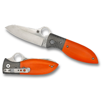 Spyderco Firefly G-10 Orange - Plain Blade